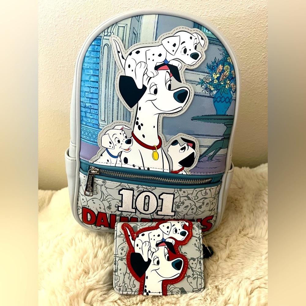 NWOT 101 Dalmatian loungefly with matching wallet